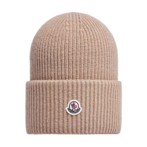 Stijlvolle Wintermuts voor Mannen Moncler , Beige , Dames