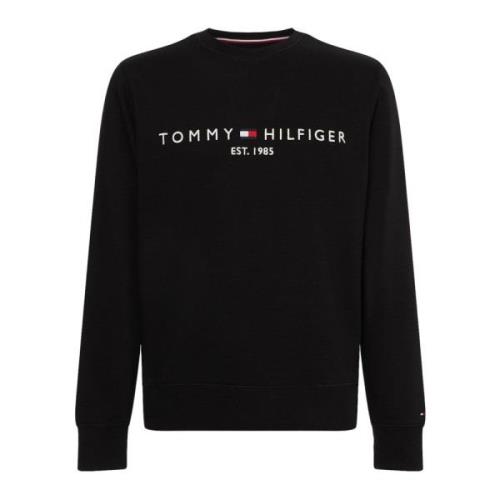 Stijlvolle Sweatshirt Mw0Mw11596 BDS Tommy Hilfiger , Black , Heren