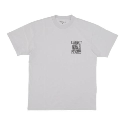 Sonic Silver Tee Regular Fit Print Carhartt Wip , Gray , Heren