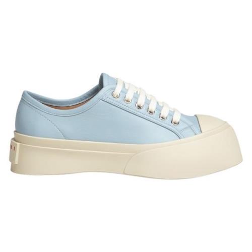 Luxe Lage Top Veterschoenen Marni , Blue , Dames