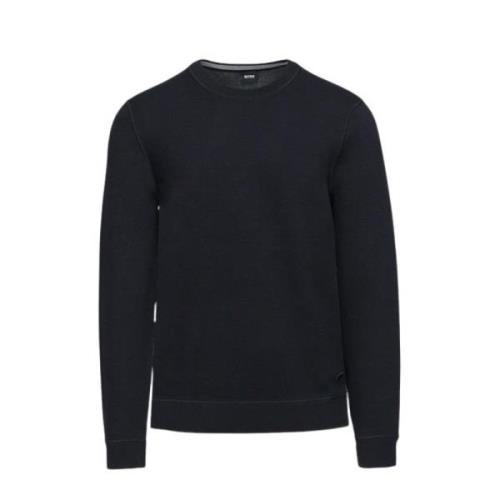 Omkeerbare Ronde Hals Sweater Hugo Boss , Black , Heren