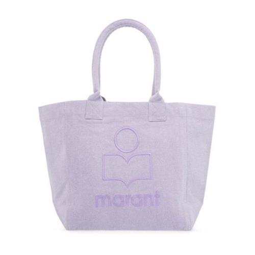 Geborduurde Canvas Tote Bag Isabel Marant , Purple , Dames