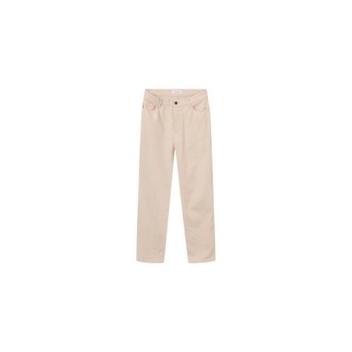 Slim-fit Trousers Knowledge Cotton Apparel , Beige , Heren