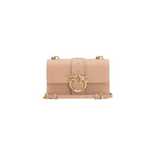 Love Birds Mini Tas Pinko , Beige , Dames