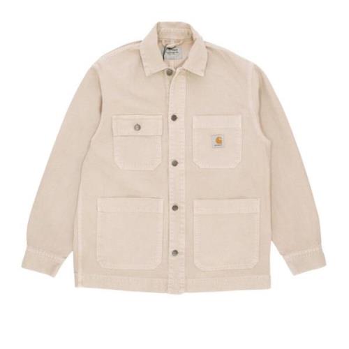 Steen Geverfde Werkjas Carhartt Wip , Beige , Heren