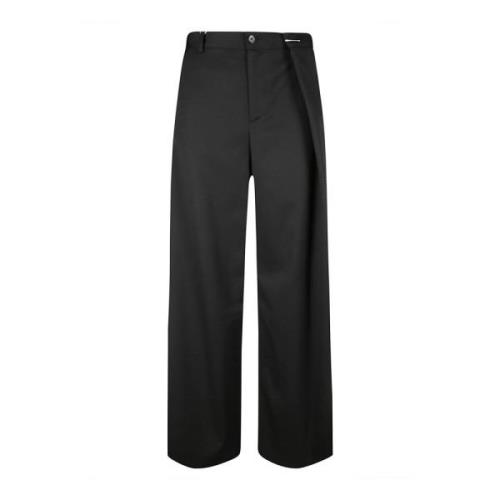 Klassieke broek met voorplooien MM6 Maison Margiela , Black , Dames