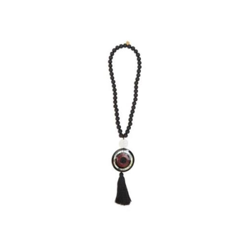 Seabed Inlay Necklace Maliparmi , Black , Dames