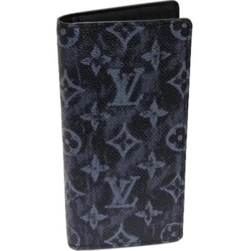 Pre-owned Canvas wallets Louis Vuitton Vintage , Black , Dames