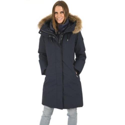 Navy Shiloh-f Parka Premium Stijl Mackage , Blue , Dames