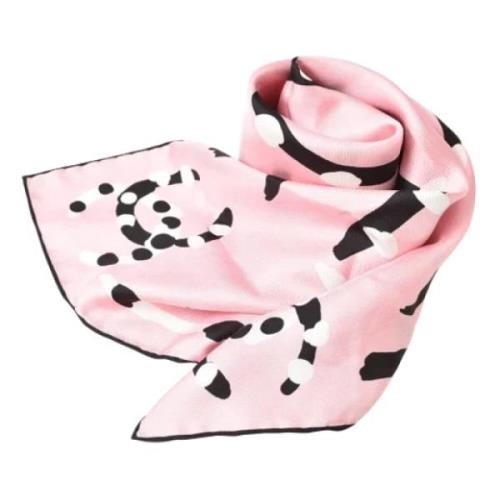 Pre-owned Canvas scarves Chanel Vintage , Pink , Dames