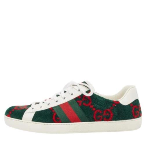 Pre-owned Fabric sneakers Gucci Vintage , Green , Heren