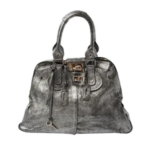 Pre-owned Leather handbags Chloé Pre-owned , Gray , Dames