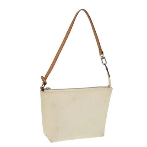 Pre-owned Canvas pouches Louis Vuitton Vintage , White , Dames