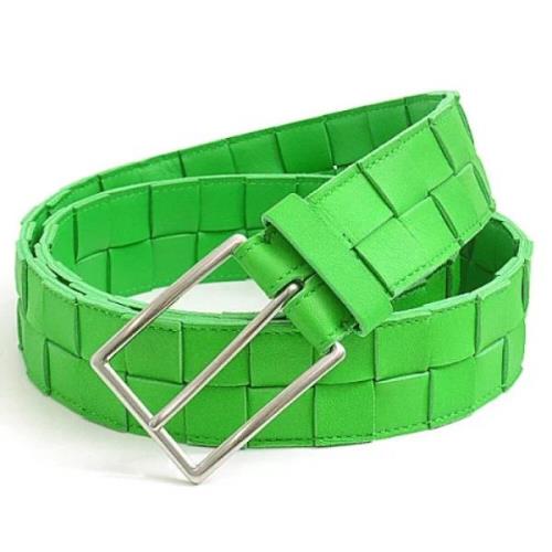 Pre-owned Leather belts Bottega Veneta Vintage , Green , Heren