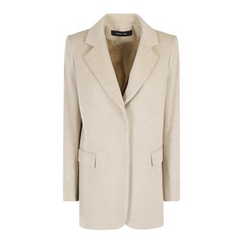 Korte Jas Federica Tosi , Beige , Dames