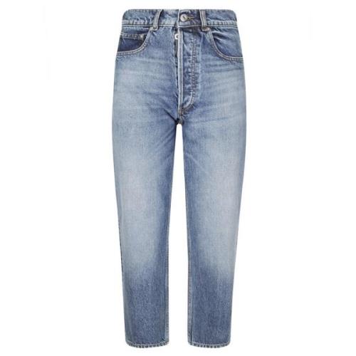 Cropped Straight Leg Jeans met Zakken JW Anderson , Blue , Dames