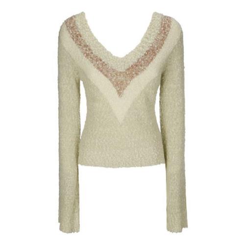 Explosie Jumper Sweater Knwls , Beige , Dames