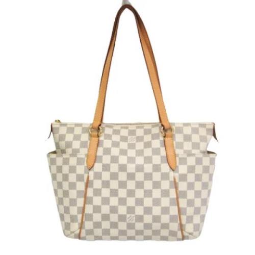 Pre-owned Canvas louis-vuitton-bags Louis Vuitton Vintage , White , Da...