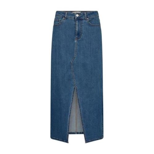 Vintage Denim Rok Freequent , Blue , Dames