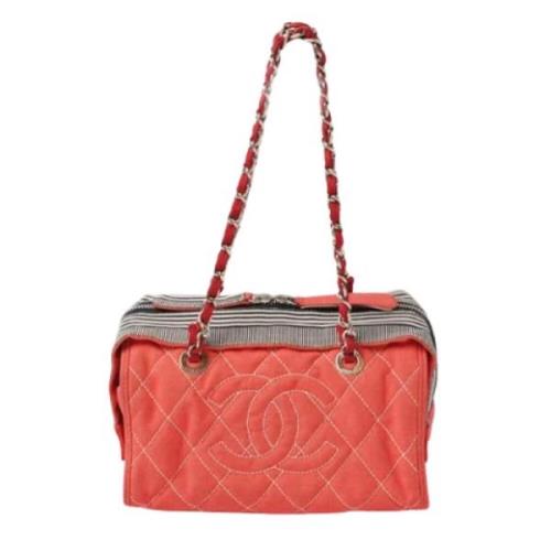 Pre-owned Denim chanel-bags Chanel Vintage , Red , Dames