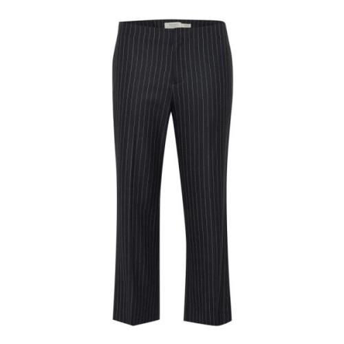 Lemonipw Pa Donker Marine Streep Broek Part Two , Black , Dames