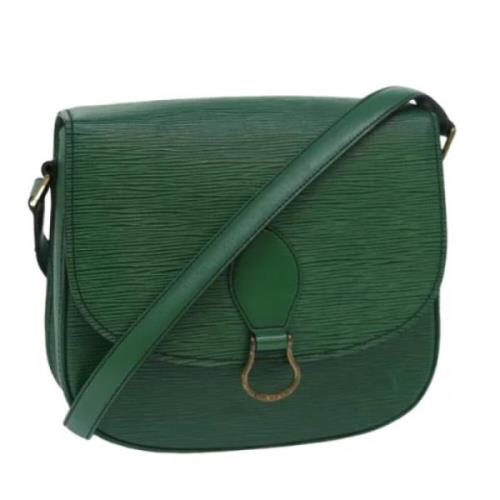 Pre-owned Leather louis-vuitton-bags Louis Vuitton Vintage , Green , D...