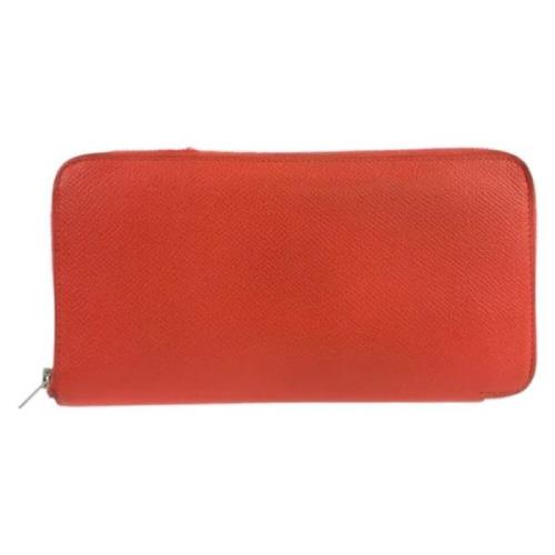 Pre-owned Leather wallets Hermès Vintage , Red , Dames