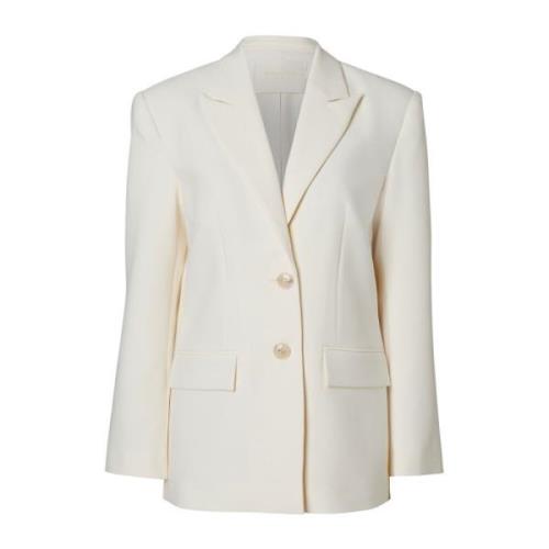 Stijlvolle Hazel Blazer voor Vrouwen Wakakuu Icons , Beige , Dames