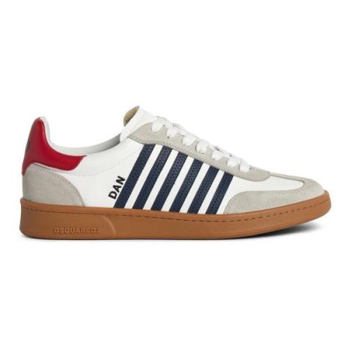 Vintage Leren Sneakers Dsquared2 , White , Heren