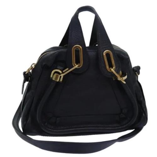 Pre-owned Leather handbags Chloé Pre-owned , Black , Dames