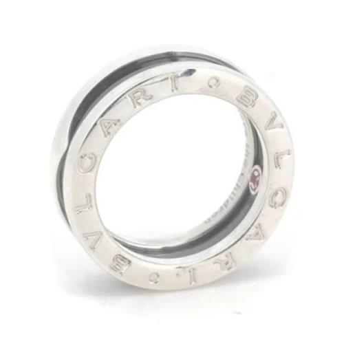 Pre-owned Metal rings Bvlgari Vintage , Gray , Dames