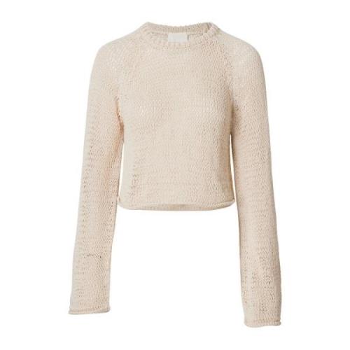 Cropped Livia Sweater Wakakuu Icons , Beige , Dames