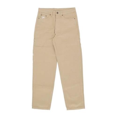 Baggy Workwear Broek Sand Karl Kani , Beige , Heren