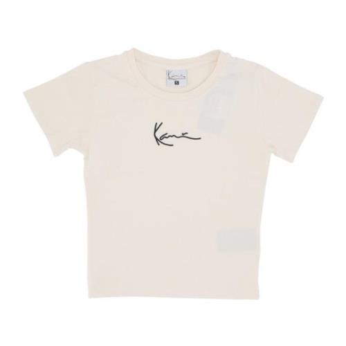 Essential Short Tee Off White Karl Kani , Beige , Dames