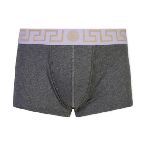 Grijze Jersey Katoenen Boxershorts Versace , Gray , Heren