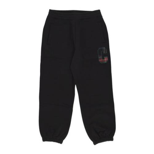 Zwarte Fleece Sweatpants Elastische Taille Carhartt Wip , Black , Here...