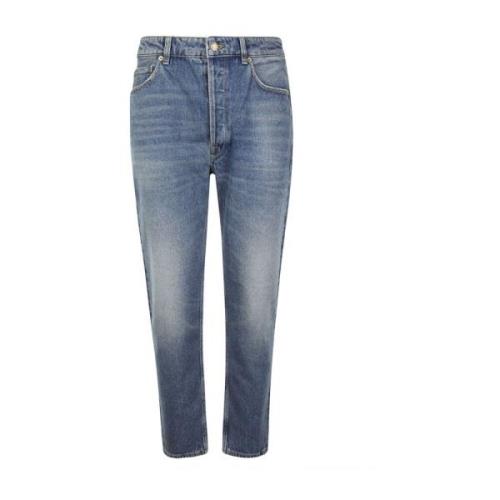 Katoen Denim Jeans Slim Fit Golden Goose , Blue , Heren