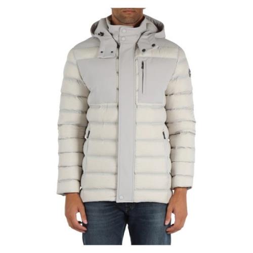 Gewatteerde Hoodiejas NEW Warrior Colmar , Beige , Heren