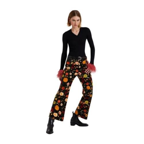 Renaissance-geïnspireerde Fluweel Flare Broek La DoubleJ , Multicolor ...