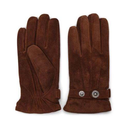 Handschoenen Kalfsleer Moka Lottusse , Brown , Heren