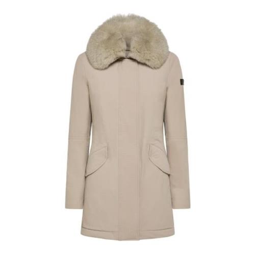 Stijlvolle Winterjas Peuterey , Beige , Dames