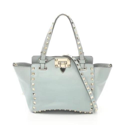 Pre-owned Leather shoulder-bags Valentino Vintage , Gray , Dames