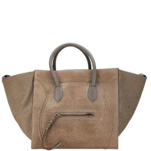 Pre-owned Leather celine-bags Celine Vintage , Beige , Dames