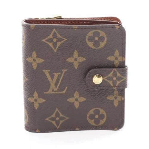 Pre-owned Leather wallets Louis Vuitton Vintage , Brown , Dames