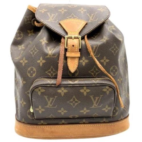 Pre-owned Canvas backpacks Louis Vuitton Vintage , Brown , Dames