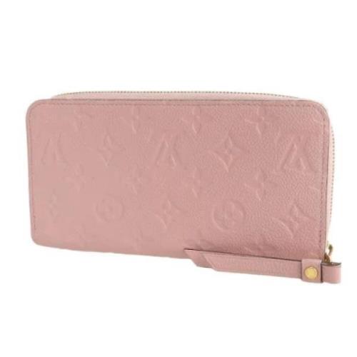 Pre-owned Leather wallets Louis Vuitton Vintage , Pink , Dames