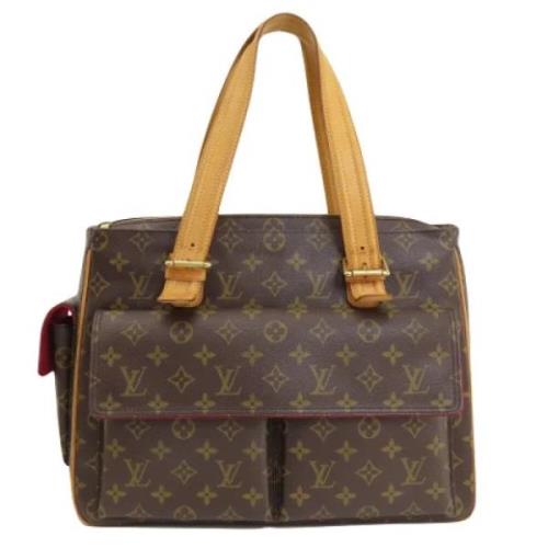 Pre-owned Canvas louis-vuitton-bags Louis Vuitton Vintage , Brown , Da...