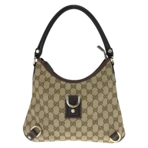 Pre-owned Canvas gucci-bags Gucci Vintage , Beige , Dames