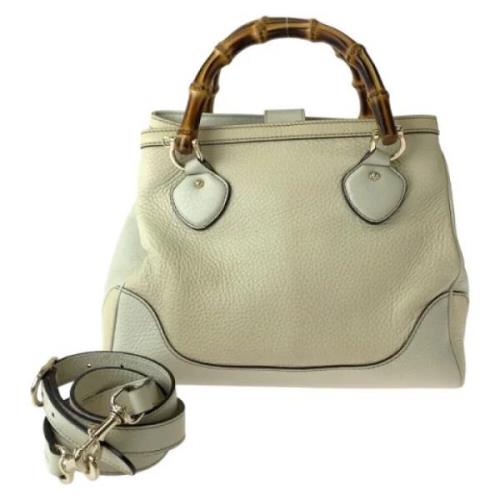 Pre-owned Leather gucci-bags Gucci Vintage , Beige , Dames