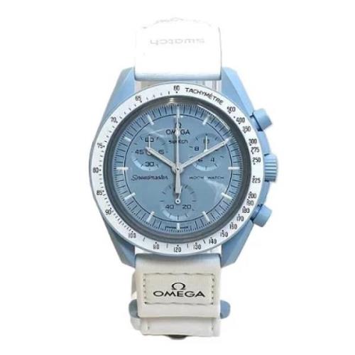 Pre-owned Fabric watches Omega Vintage , Blue , Dames